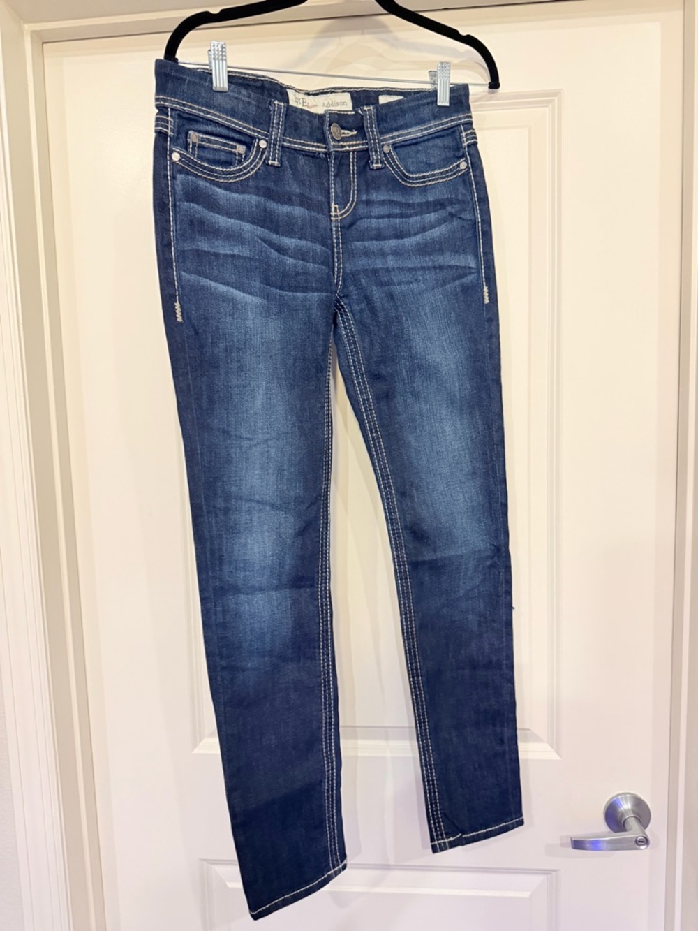 BKE Women's Dark Blue Skinny Jeans with Contrast Stitching NWOT size 27